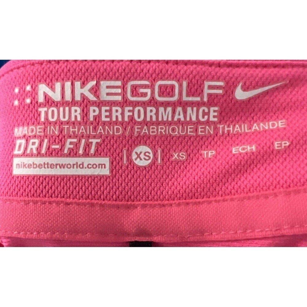 Nike Golf Tour Performance Atlanta Braves women's short sleeve‎ Dri-Fit pink XS - Picture 4 of 6